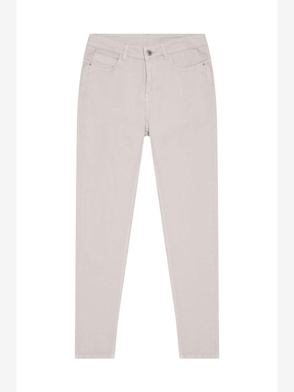 Moodo Svetlo sive ženske hlače Moodo