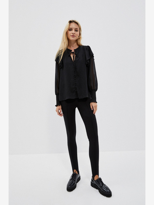 Moodo Črne ženske hlače Moodo