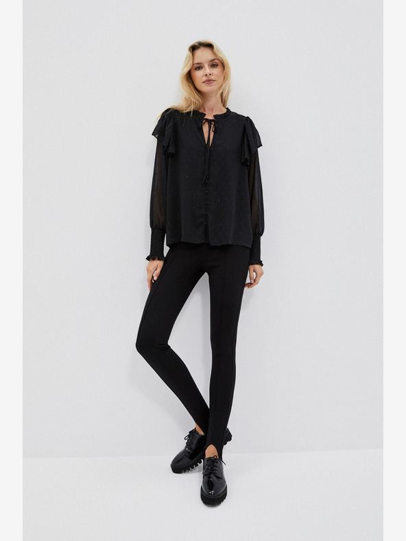 Moodo Črne ženske hlače Moodo