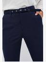 Moodo Temno modre ženske hlače s pasom Moodo
