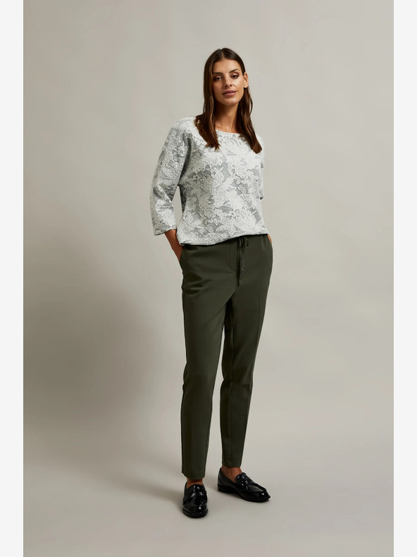 Moodo Moodo Temno zelene ženske hlače