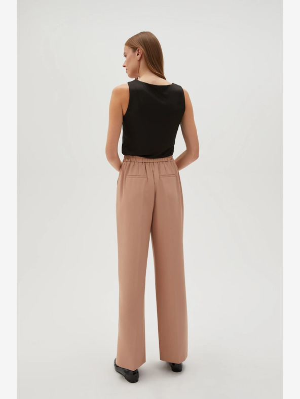 Moodo Rjave ženske hlače Moodo