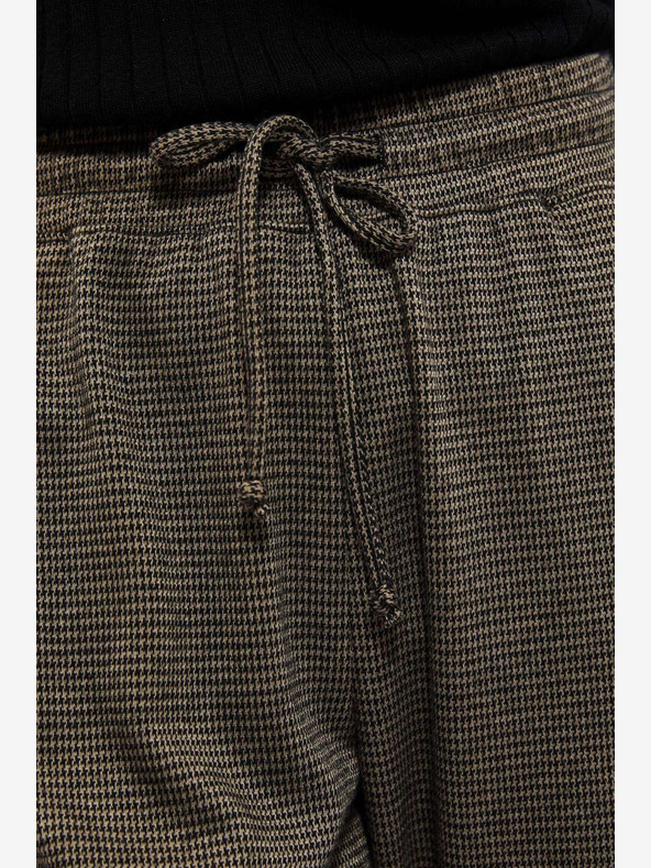 Moodo Moodo Črne in rjave ženske hlače