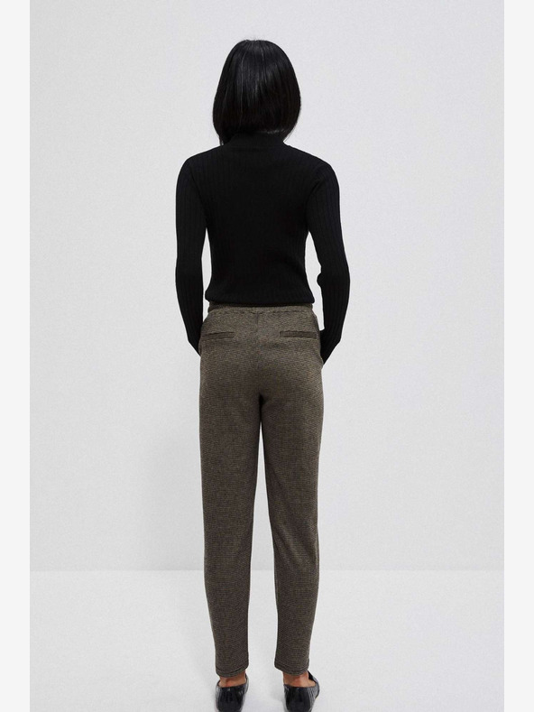 Moodo Moodo Črne in rjave ženske hlače