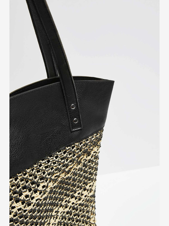 Moodo Bež in črna ženska torbica Moodo