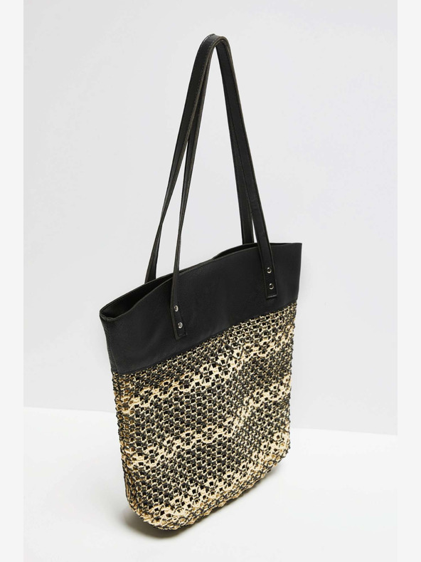 Moodo Bež in črna ženska torbica Moodo