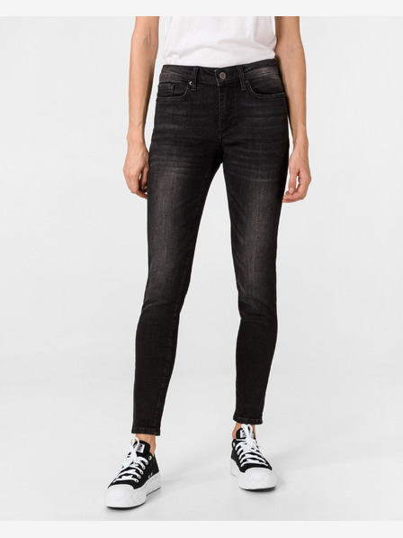 Vero Moda Črne ženske kavbojke vitkega kroja Vero Moda Ella