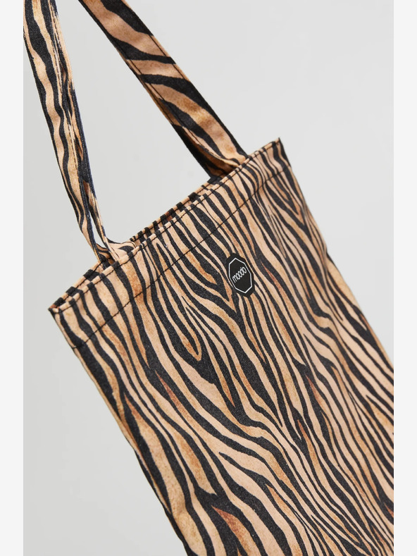 Moodo Bela in rjava ženska vzorčasta torba Moodo