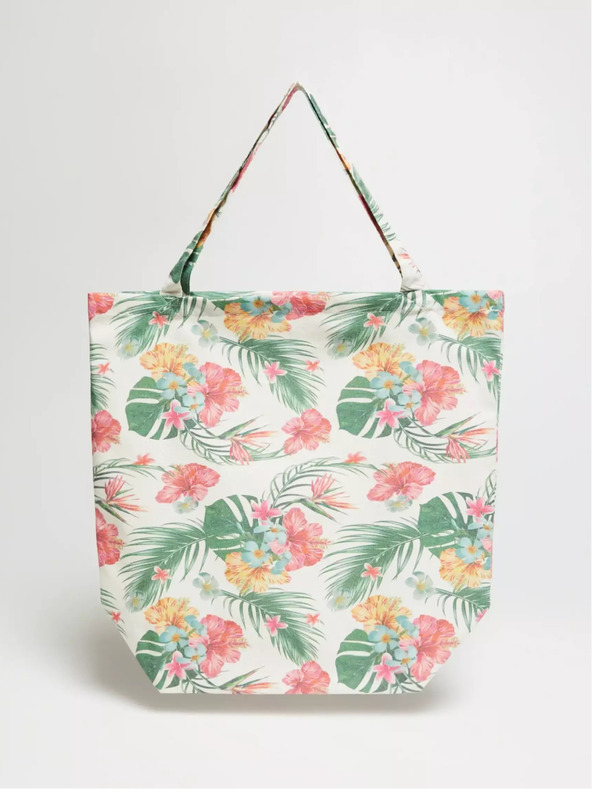 Moodo Kremno-zelena ženska vzorčasta torba Moodo