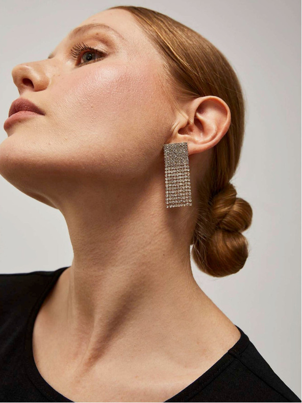 Moodo Ženski uhani zlate barve Moodo