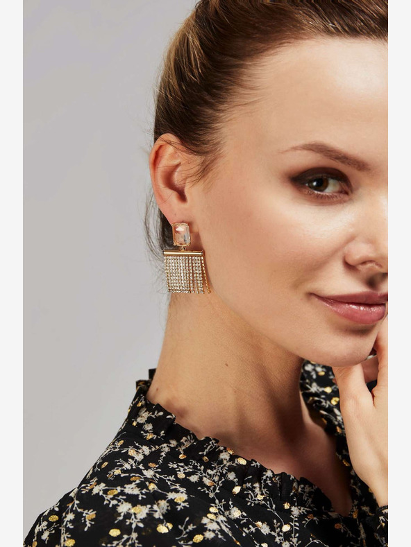 Moodo Ženski uhani zlate barve Moodo