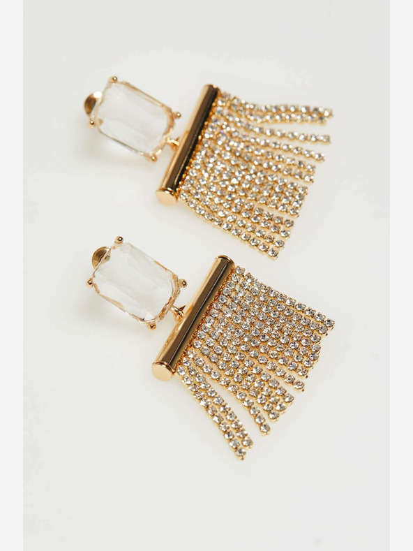 Moodo Ženski uhani zlate barve Moodo