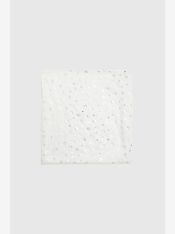 Moodo Beli ženski pikčasti šal Moodo