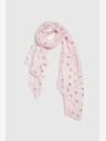 Moodo Svetlo roza ženski vzorčasti šal Moodo
