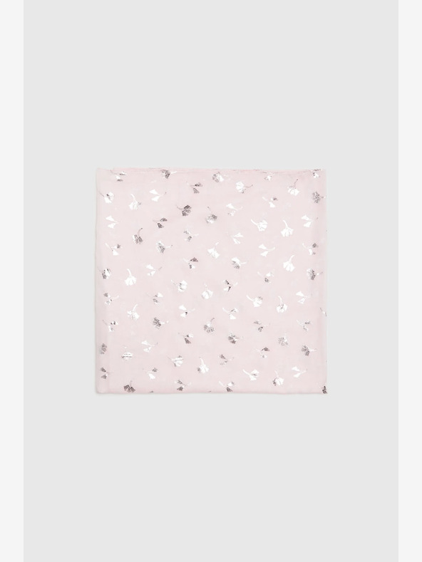 Moodo Svetlo roza ženski vzorčasti šal Moodo