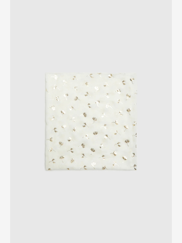 Moodo Beli ženski vzorčasti šal Moodo