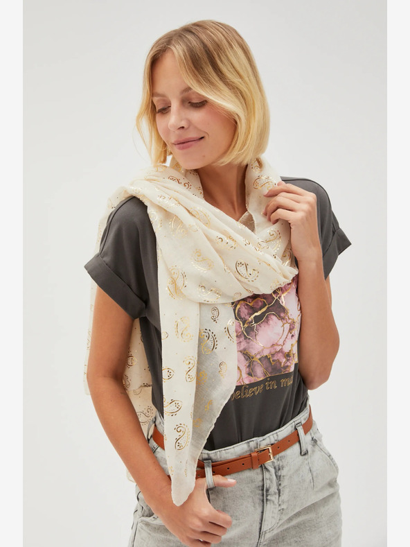 Moodo Kremasta ženska vzorčasta ruta Moodo