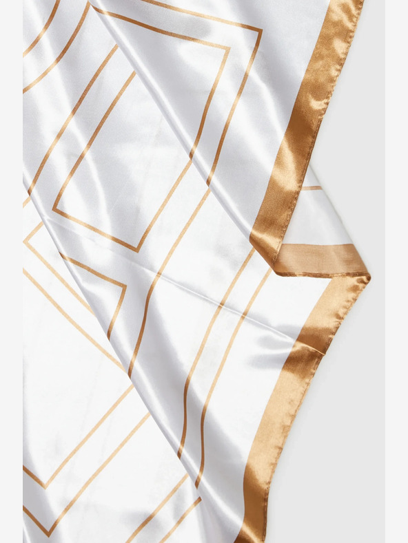 Moodo Beli ženski vzorčasti šal Moodo