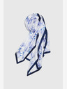 Moodo Belo-modri ženski cvetlični šal Moodo
