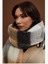 Moodo Ženski črno-beli karirasti šal Moodo