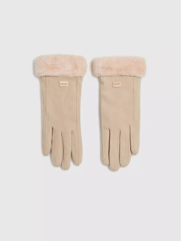 Moodo Bež ženske rokavice Moodo