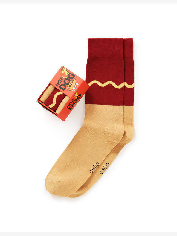 Celio Hotdog nogavice darilni paket ena velikost Celio