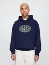 GAP Oversize pulover z logom Americana GAP