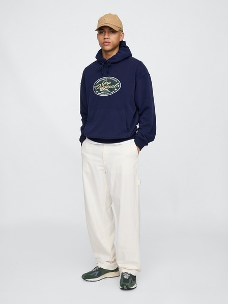 GAP Oversize pulover z logom Americana GAP