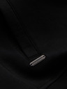 Ombre Clothing Moška bombažna raztegljiva bluza bomber črna Ombre oblačila