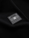 Ombre Clothing Moška bombažna raztegljiva bluza bomber črna Ombre oblačila