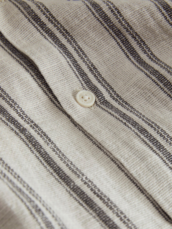 Jack & Jones Moška črtasta majica s kratkimi rokavi Jack & Jones Corp Beige