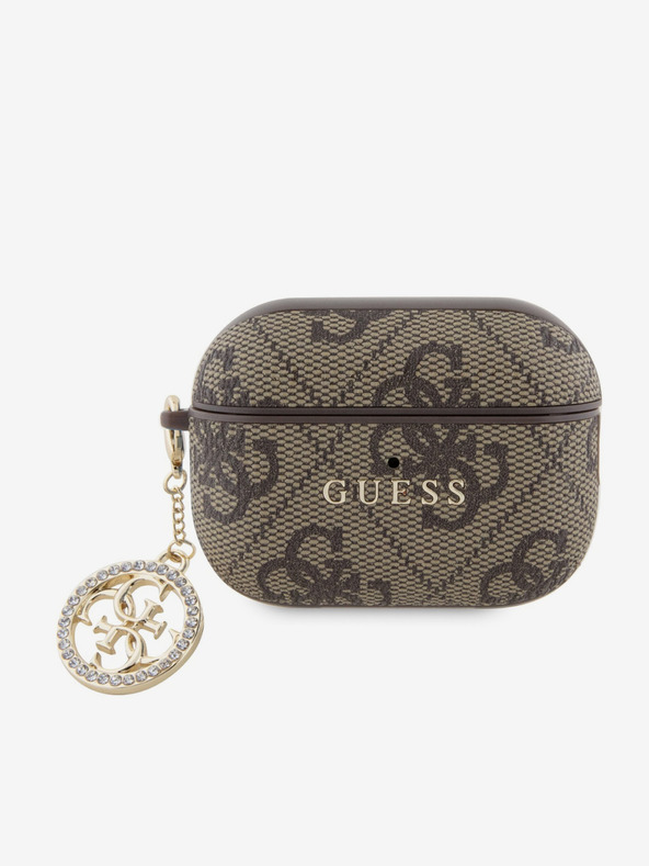Guess Guess 4G Script PC/PU Charm Case za AirPods Pro 2 Brown