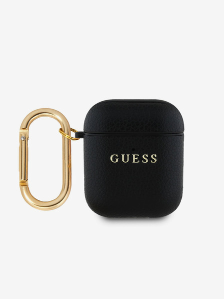 Guess Guess PU Grained Classic Logo Case za AirPods 1/2 Black