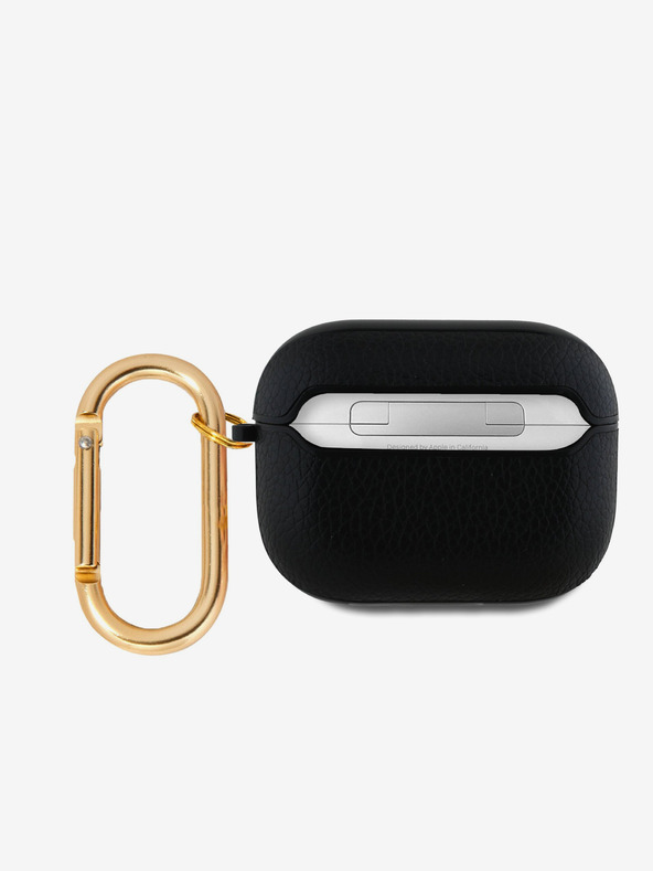 Guess Guess PU Grained Classic Logo etui za AirPods 3 črno