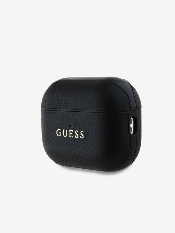 Guess Guess PU Grained Classic Logo ohišje za AirPods Pro 2 črno