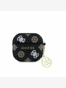 Guess PU 4G Peony Charm Pouzdro pro AirPods 4 Black Ovitek