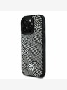 DKNY DKNY PU Leather Crosswalk Pattern Magsafe Back Cover za iPhone 16 Pro Ivory