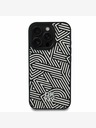 DKNY DKNY PU Leather Crosswalk Pattern Magsafe Back Cover za iPhone 16 Pro Ivory