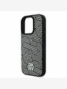 DKNY DKNY PU Leather Crosswalk Pattern Magsafe Back Cover za iPhone 16 Pro Ivory