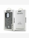 DKNY DKNY PU Leather Crosswalk Pattern Magsafe Back Cover za iPhone 16 Pro Ivory