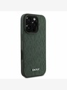 DKNY DKNY PU Leather Grid Pattern Magsafe Back Cover za iPhone 16 Pro Green