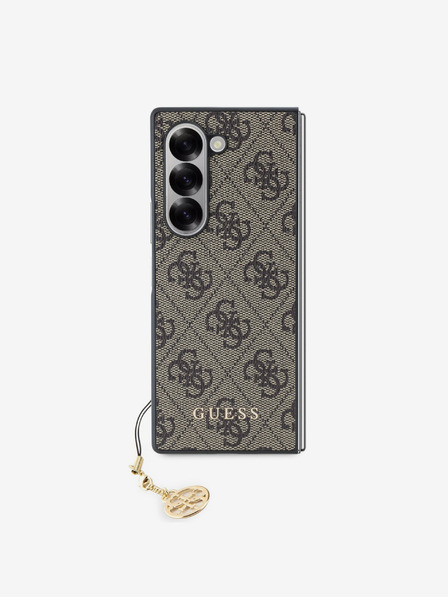 Guess Guess 4G očarljiv zadnji ovitek za Samsung Galaxy Z Fold 6 Brown