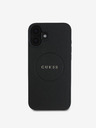 Guess Guess PU Grained Classic Logo MagSafe hrbtni ovitek za iPhone 16 Black