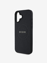 Guess Guess PU Grained Classic Logo MagSafe hrbtni ovitek za iPhone 16 Black
