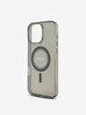 Guess Guess IML Ring MagSafe hrbtni ovitek s kamenčki za iPhone 16 Pro Max Black