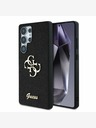 Guess Guess PU Fixed Glitter 4G Metal Logo Back Cover za Samsung Galaxy S25 Ultra Black