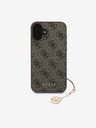 Guess Guess 4G Charm zadnji ovitek za iPhone 16 Tone on Tone Brown