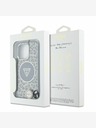 Guess Guess IML Leopard Triangle Logo Strap MagSafe hrbtni ovitek za iPhone 16 Pro Max Brown