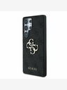 Guess PU 4G Metal Logo Zadní Kryt pro Samsung Galaxy S25 Ultra Grey Ovitek za telefon