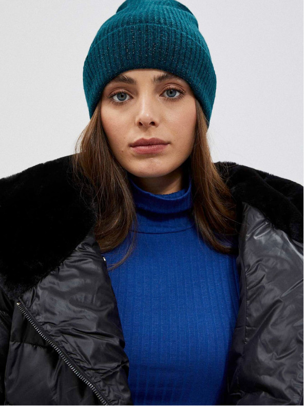 Moodo Črna ženska prešita kratka jakna Moodo